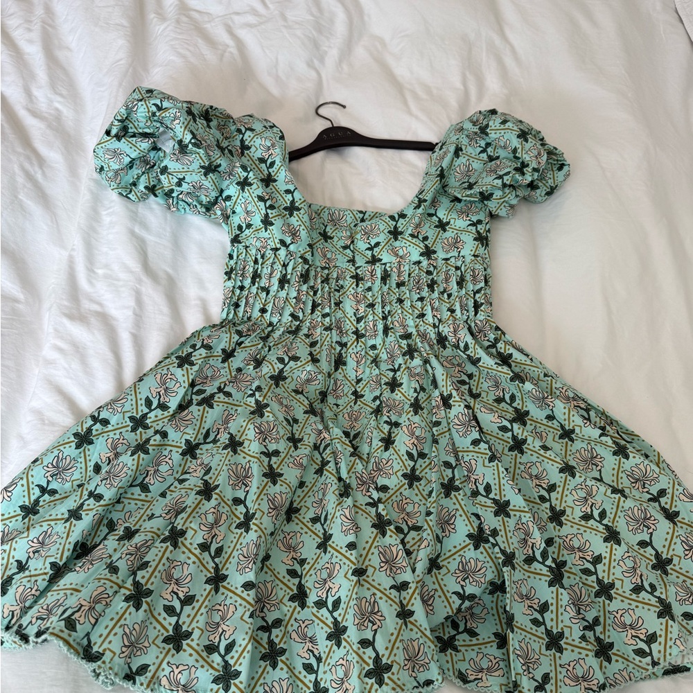 Agua by Agua Bendita Green Floral Dress